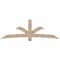 Ekena Millwork Davenport Smooth Timber Gable Bracket, Douglas Fir, 96"W x 32"H x 5 1/2"D x 5 1/2"F, 8/12 Pitch GBW096X32X0606DAV00SDF - alternate 1